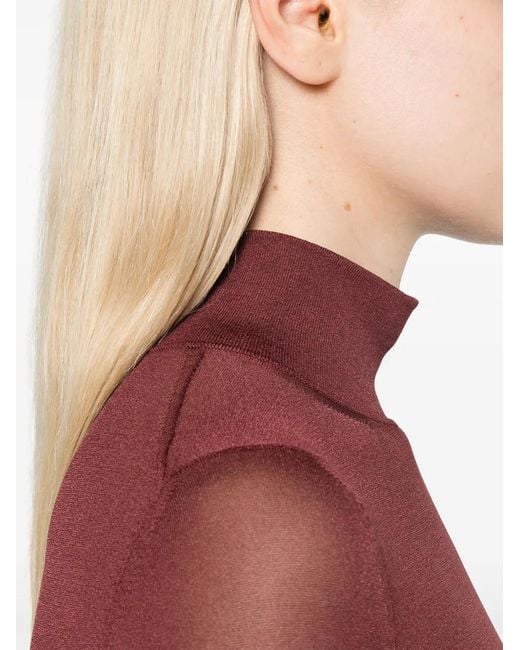 Khaite Red Tallin Bodysuit