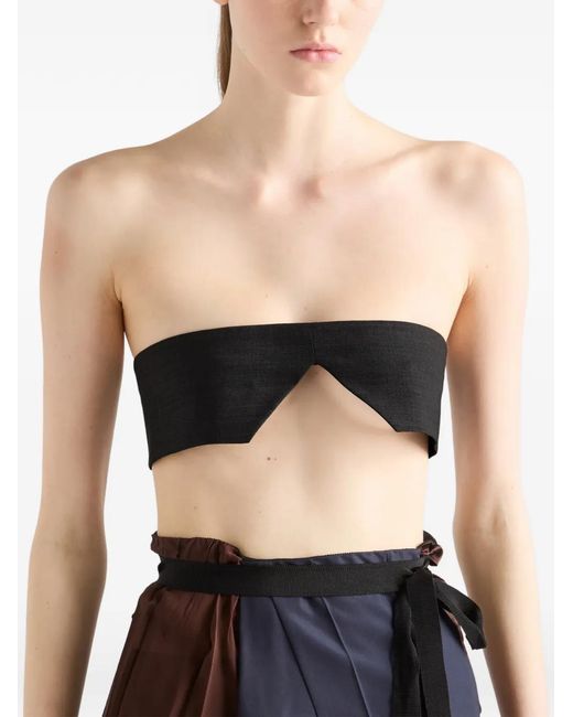 Prada Wollen Top in het White