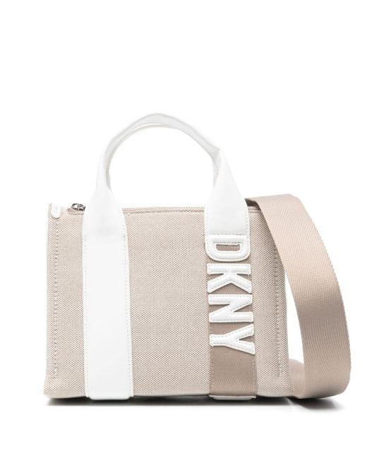 DKNY White Small Holly Tote Bag