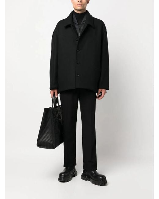 Valentino Garavani Black Wool-Blend Jacket for men