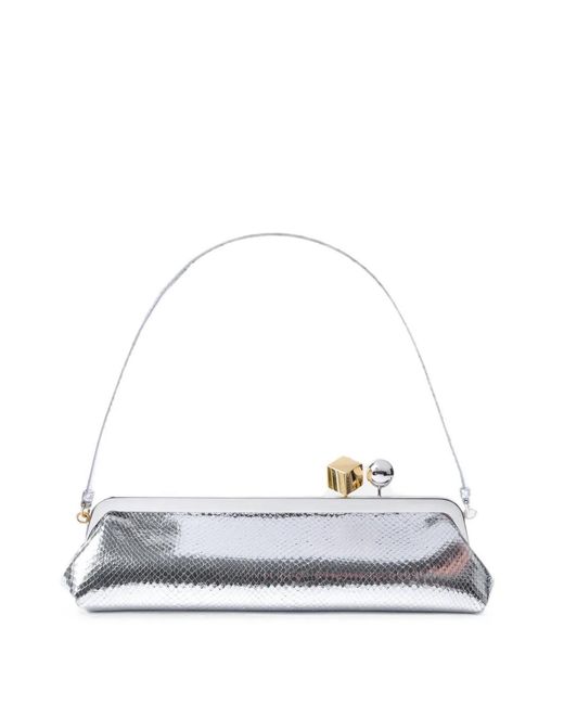Jacquemus White Salon Clutch Bag