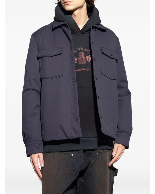 Save The Duck Blue Button-Up Overshirt for men