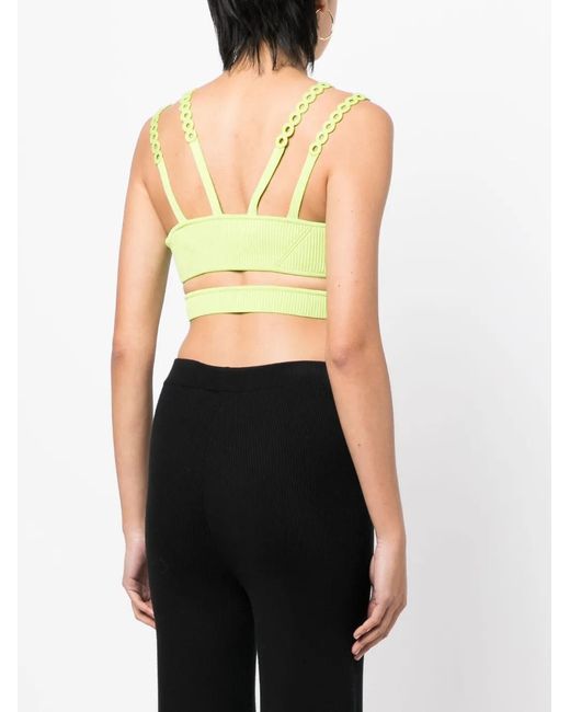 Jonathan Simkhai Mouwloze Bralette in het Yellow
