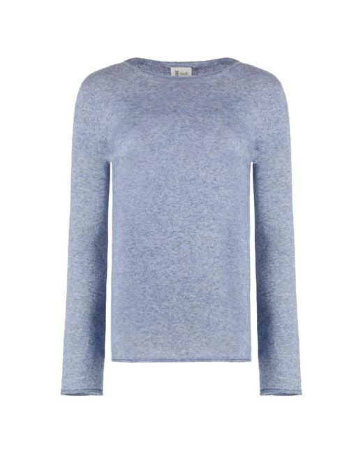 THE (Alphabet) Blue Long-Sleeves Top