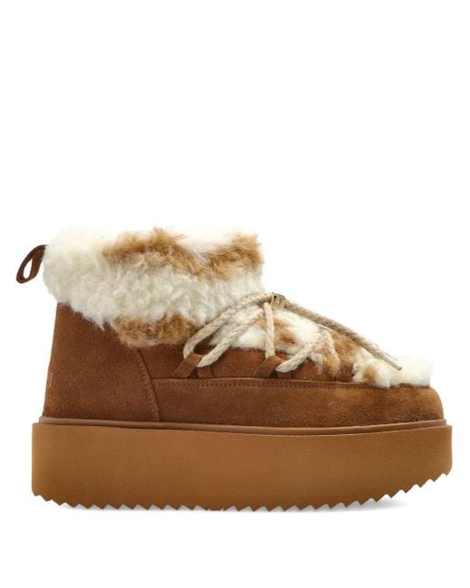 Inuikii Brown Sneakers mit dicker Sohle