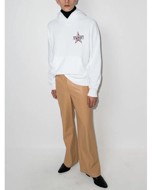 Amiri White Paisley Star-Print Hoodie for men