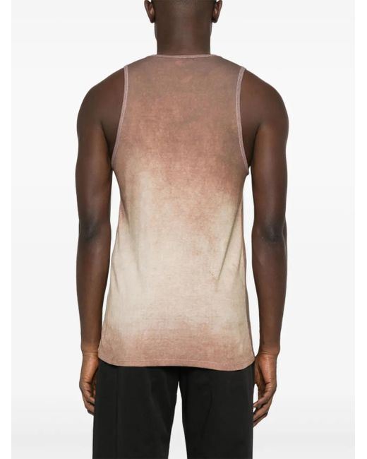 DIESEL Brown Logo-Print Sleeveless Vest for men