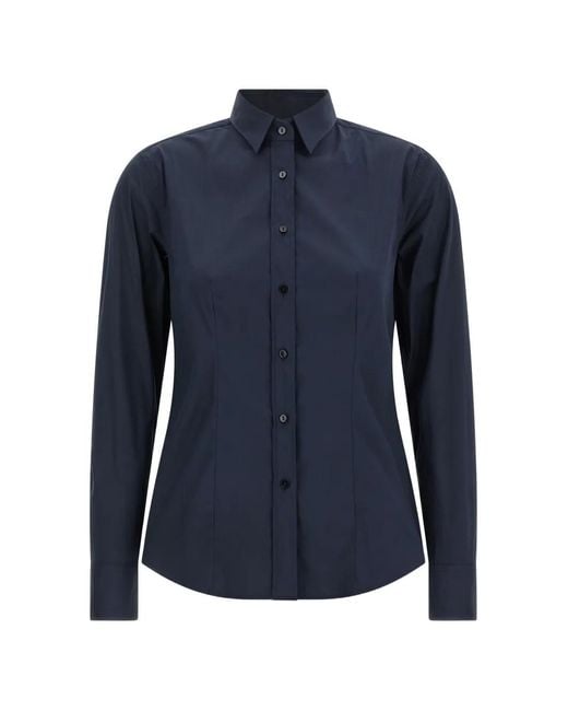 Xacus Blue Sara Pleated Shirt