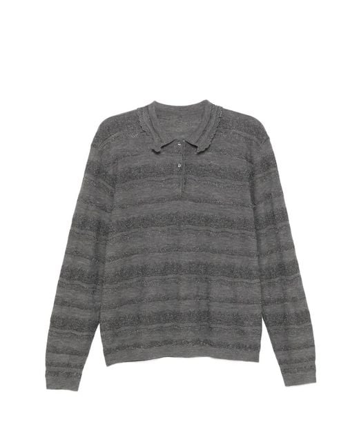 JNBY Gray Striped Sweater
