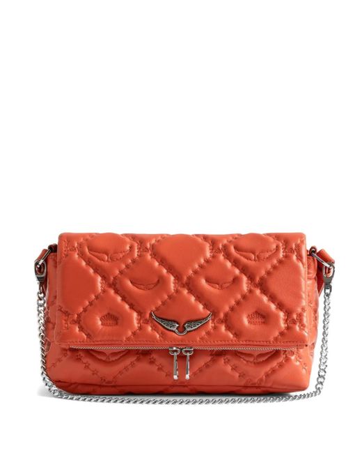 Zadig & Voltaire Red Sac Porté Épaule Matelassé À Chaine