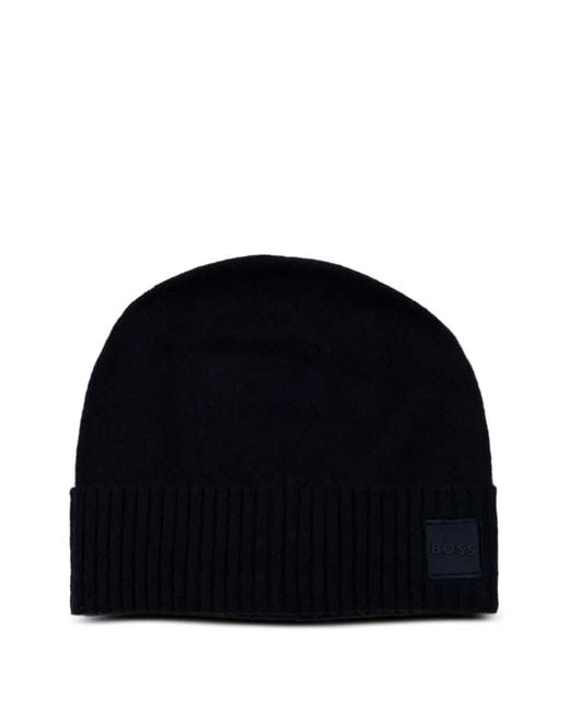 Boss Muts Met Logopatch in het Black voor heren