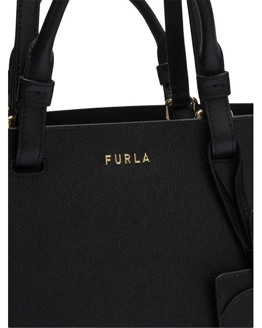 Furla Black Large Deva Logo-Lettering Tote Bag