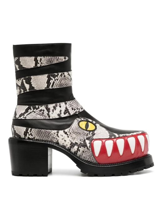 Walter Van Beirendonck Black Viper 70Mm Boots for men