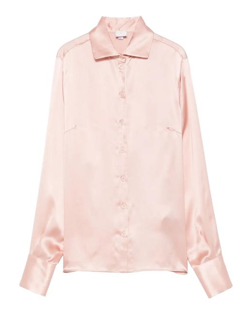 Eleventy Pink Buttoned Long-Sleeves Shirt