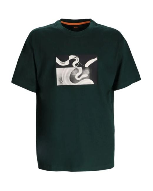 Boss Te_Barragan T-Shirt in Green für Herren