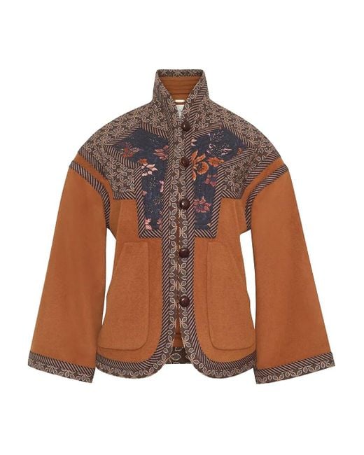 Veste Matelassée Ford À Design Patchwork Cara Cara en coloris Brown