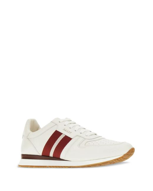Bally White Leather Sneakers for men
