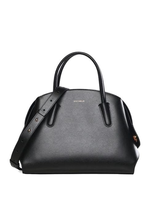 Coccinelle Black Top-Handle Tote Bag