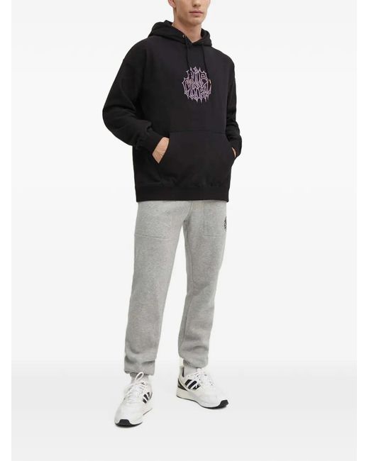 Rip Curl Black Logo-Print Drawstring Hoodie for men