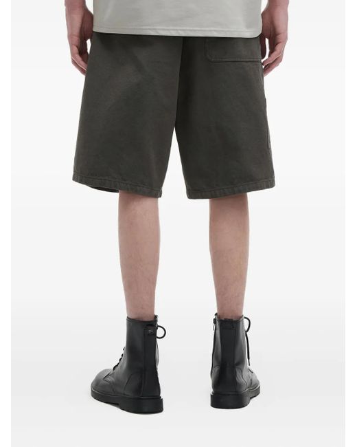 Alpha Industries Gray Patch-Pocket Utility Shorts for men