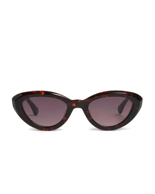Peter & May Walk Brown Her Name Tortoiseshell Cat-Eye Frame Sunglasses