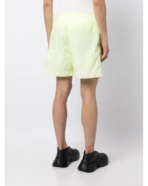 1017 ALYX 9SM Yellow Eyelet-Detail Straight-Leg Shorts for men