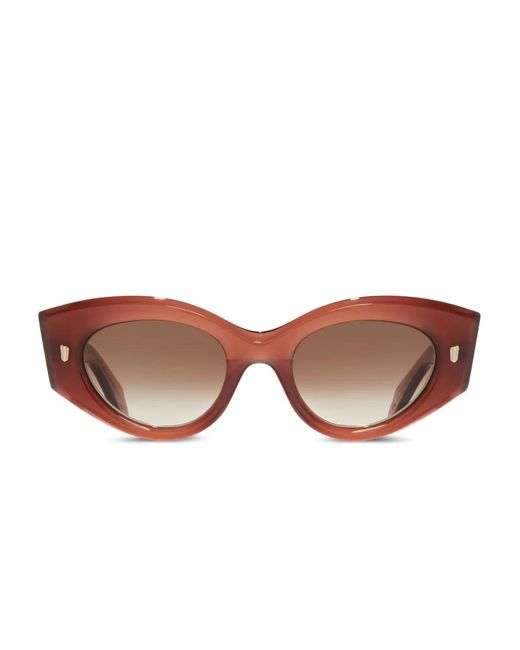 Cutler & Gross Brown Cat-Eye Sunglasses