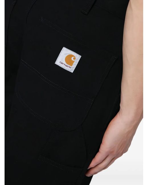 メンズ Carhartt ロゴパッチ パンツ Black