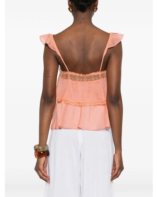 Forte_forte Pink Blouse À Volants