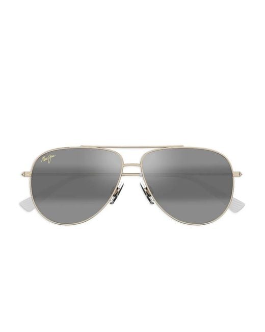 Maui Jim Gray Hau'Oli Xl Sunglasses