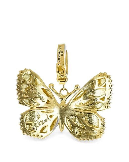 Tanya Farah Metallic Large Butterfly Enhancer Diamond Pendant