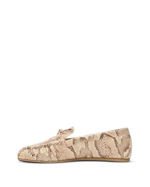 Stuart Weitzman Natural Britt Loafers