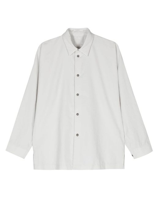 Camicia Verso con colletto classico di Homme Plissé Issey Miyake in White da Uomo
