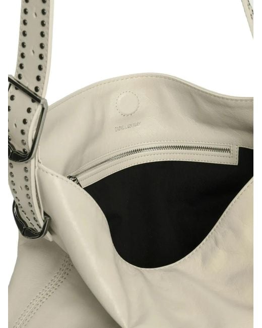 Zadig & Voltaire Natural Sac Cabas Jane À Détails De Clous