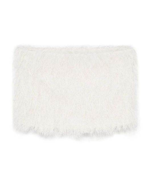 Entire studios White Micro Fringe Skirt