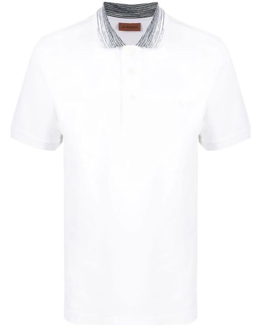 Missoni White Polo With Logo for men