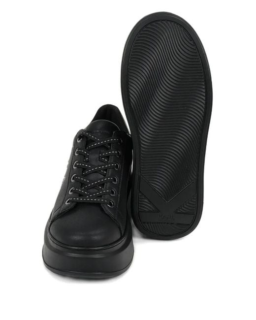 Karl Lagerfeld Black Sneakers mit Logo-Detail