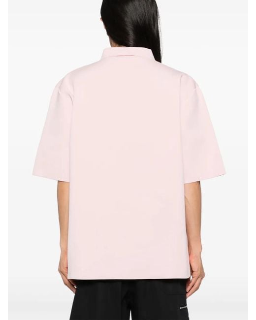 Jil Sander Pink Polo Jumper for men