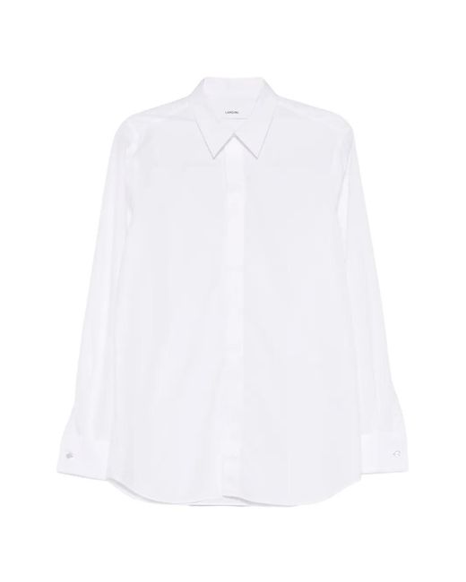 Camisa Con Botones Lardini de hombre de color White