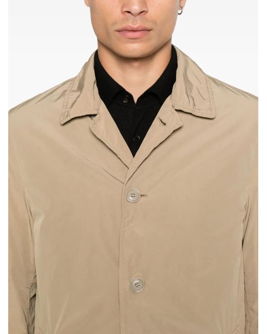 Aspesi Lemon Button-Up Waterafstotende Jas in het Natural voor heren