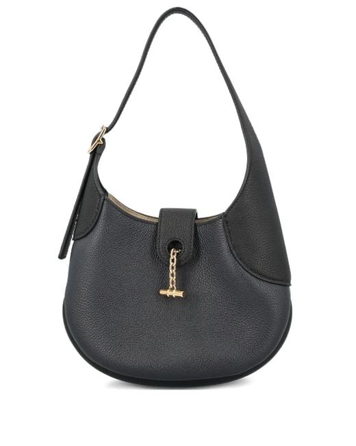 Loro Piana Black Mini Bobbin Chain-Embellished Shoulder Bag