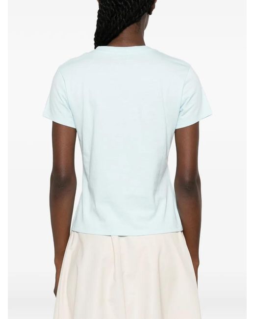 KENZO Blue Logo-Embroidered T-Shirt