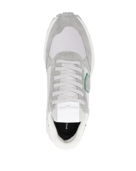 Philippe Model White Sneakers Mit Logo-Patch
