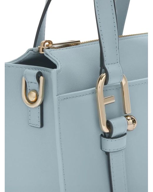 Furla White Nuvola S Tote Bag