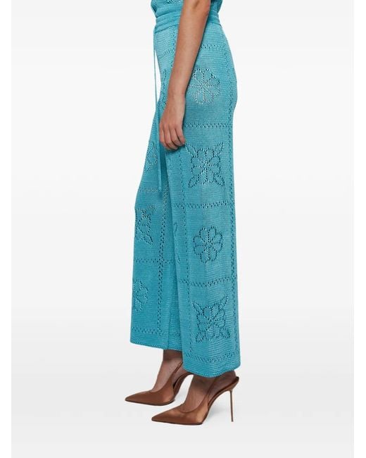Calle Del Mar Blue Floral Tile Shorts