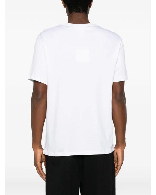 Calvin Klein White T-Shirt À Patch Logo for men