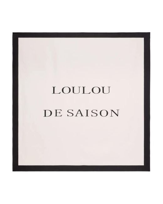 Loulou de Saison Natural Square-Shape Scarf
