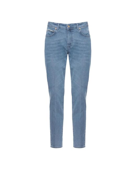 Briglia 1949 Blue Faded-Effect Jeans for men