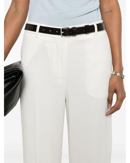 Pantalones de vestir rectos Totême  de color White