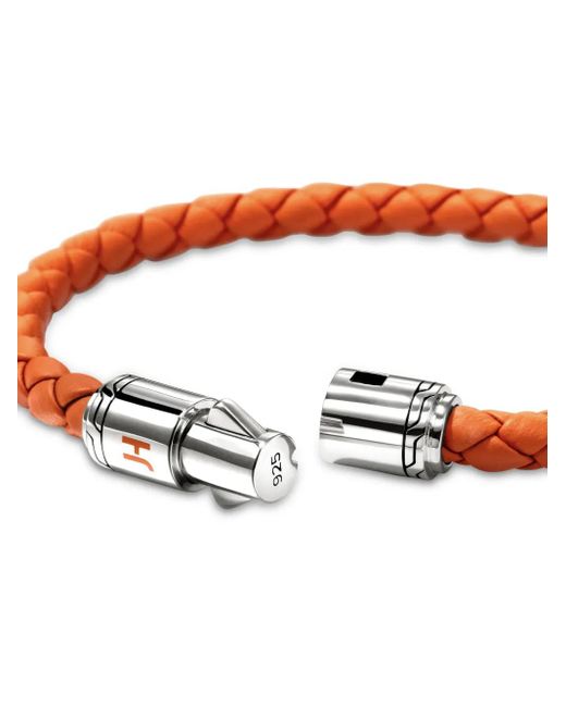 John Hardy Metallic Braided Leather Bracelet for men